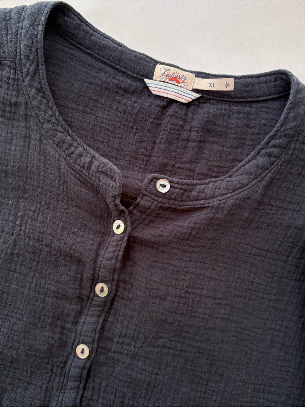 Faherty Desmond Gauze Top Size XL